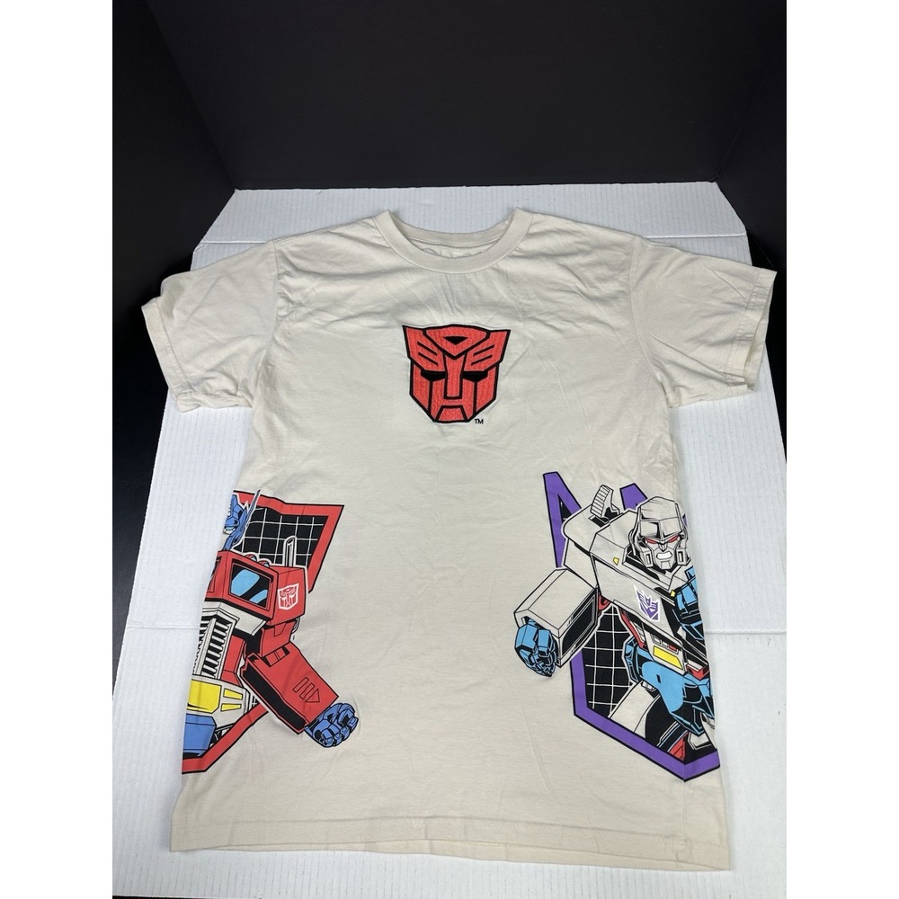 Transformers‎ Hasbro Autobots Decepticon Embroidered Large Graphic Tee SHIRT
